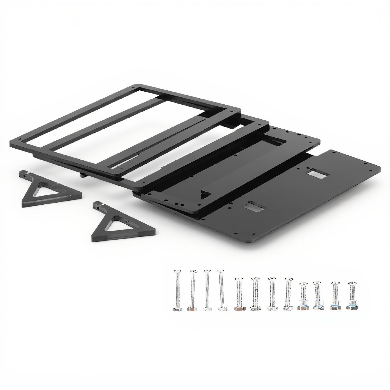 ASHATA Case for 7in 1024 * 600 HDMI Display Touch Screen Case with Plastic Bracket Screen Case for, Inch Monitor Touch Screen Case for (case)