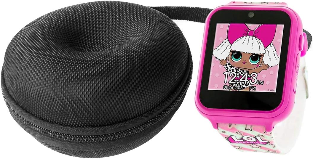 FitSand Hard Case Compatible for L.O.L. Surprise! Touch-Screen Smartwatch, Built in Selfie-Camera, Easy-to-Buckle Strap, Pink Smart Watch