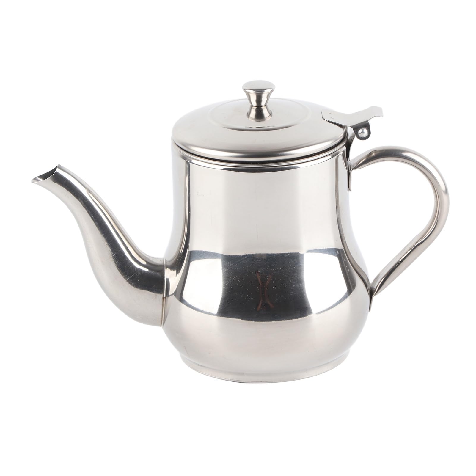 Photo 1 of Stainless Steel Teapot with Removable Strainer, 30oz Gooseneck Pour Over Kettle for Loose Leaf Tea & Pour-Over Coffee, Modern Silver small coffee Tea Pot Infuser for 1-3 People, Home, Kitchen, Hotel