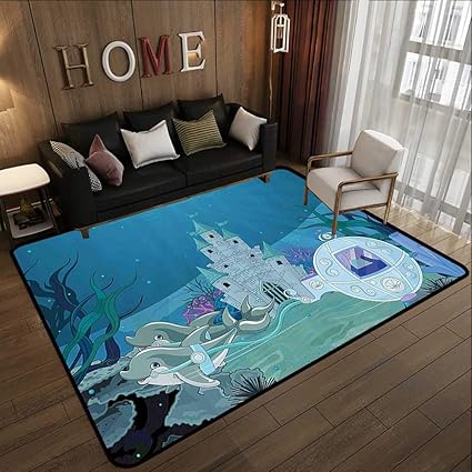 Amazon Com Kitchen Floor Mats Ocean Fairytale Mermaid