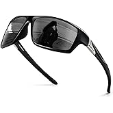 BLACK ORCA Polarized Sports Sunglasses for Men & Women, UV400 Protection Wrap Around TR90 Frame for Cycling Fishing Running