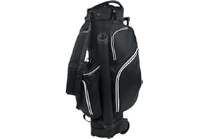 RJ GOLF RJ Sports Carter 14 Way Divider Top Transport Golf Cart Bag with Wheels/Handle - Men and Women Wheel Golf Bag