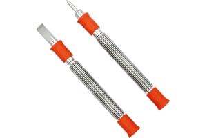 AKGUN 2-Piece Hammerless 5/16-Inch Cold Chisel and 1/8-Inch Center Punch Set, Spring Loaded Rivet Removal Set for Metal Wood