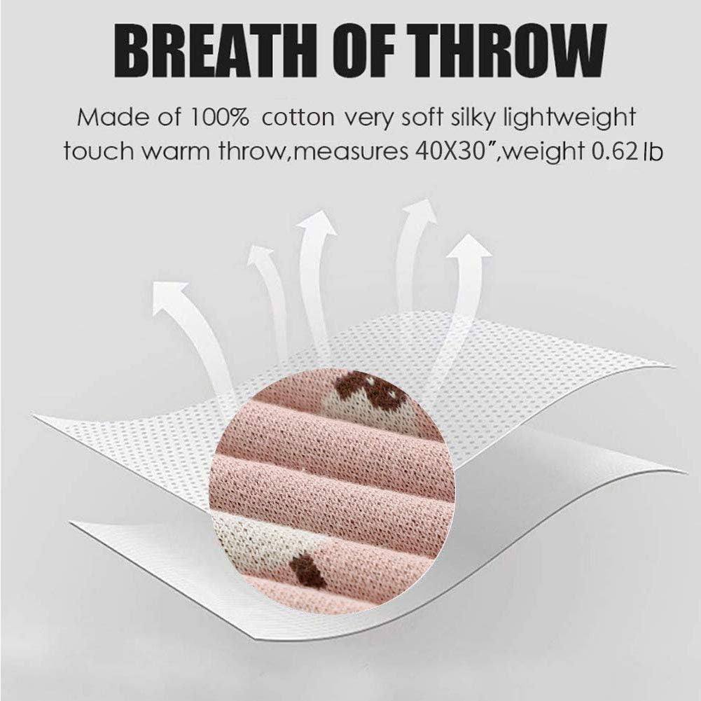 mimixiong Baby Blanket for Newborn, 100% Cotton Knit Double Layer Soft Baby Blankets Baby Gift - Image 3