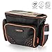 Ibera Bike Handlebar Bag - Clip-On Bikes Bag with Transparent Lid for Maps - with Shoulder Strap, Rain Cover & Reflective Trim - Water-Resistant Bike Accessories - Fits 22.2–31.8 mm Handlebars