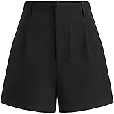CIDER Shorts for Women High Waist Solid Woven Shorts