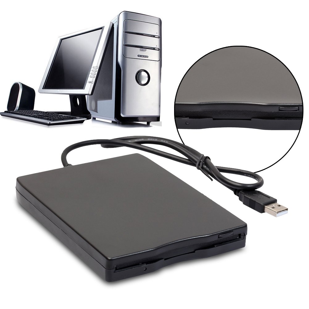 Amazingdeal 1.44Mb 3.5Inch USB External Portable Floppy Disk Drive