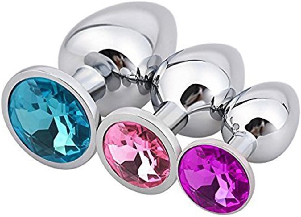 LongSN 3pcs Jeweled Beginners B'utt Plùgs - Beginner Starter Set