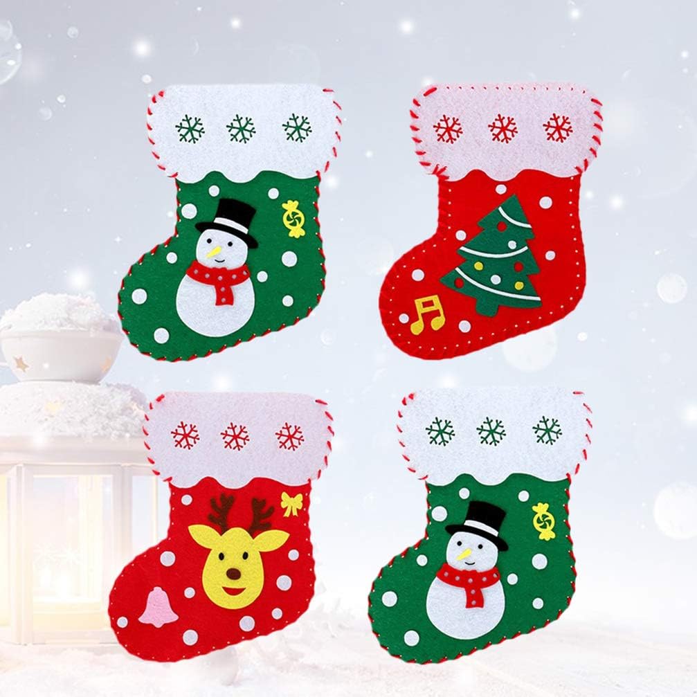 Download Nuobesty 4pcs Christmas Socks Gift Bags Diy Craft Supplies Package Bag Material For Baby Kids Children Amazon Co Uk Beauty PSD Mockup Templates