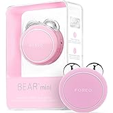 FOREO BEAR Mini Microcurrent Facial Device - Face Sculpting Tool - Firm & Contour - Reduce Double Chin - Non-Invasive - Increases Absorption of Facial Skin Care Products - Pearl Pink