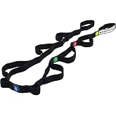 THERABAND Stretch Strap with Loops to Increase Flexibility, Dynamic Stretching Tool for Athletes Including Dancers, Cheerleaders, Gymnasts, Runners, Pilates and Yoga Elastic Stretch Out Band