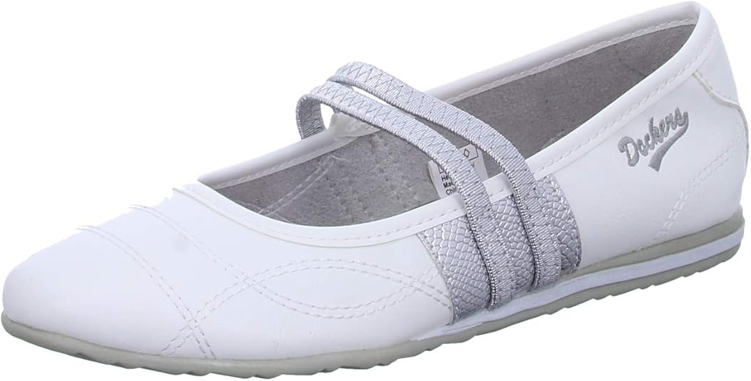 Dockers By Gerli 42ve202-710100, Ballerines Femme, Blanc 500, 9.5 UK