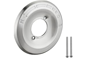 RAINREVIVE Replacement Escutcheon Plate for Delta 1300/1400 Series, for One-Handle Tub and Shower Faucets, Single Metal Round Shower Escutcheon Kit, Brushed Nickel