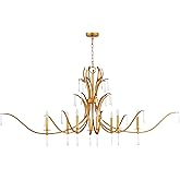 Quorum Lighting 621-8-74 Majesty Chandelier, 8-Light 480 Total Watts, Gold Leaf
