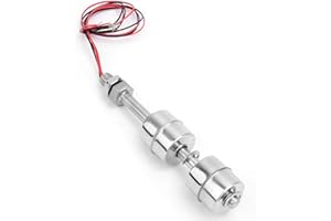 KUULEYN Stainless Steel Double Ball Tank Level Float Switch,DC 0~110V Water Level Sensor Switch,Water Level Controller Sensor Switch for Tank Pool (100mm)