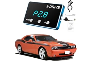 MCFAD·YX 9-Drive Throttle Response Controller Smart Electronic Racing Accelerator Compatible with Dodge Challenger Ram Jeep Cherokee KJ KK Wrangler JK Maserati Ghibli(807)