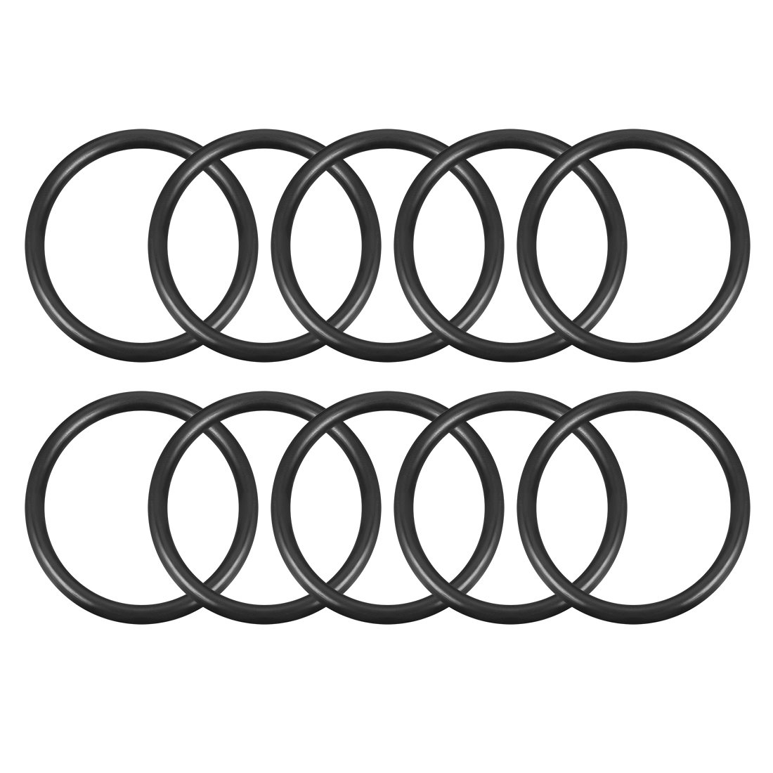 sourcingmap Nitrile Rubber O-Rings 58mm OD 48mm ID 5mm Width, Metric Sealing Gasket for Automotive Machine Plumbing, Pack of 10