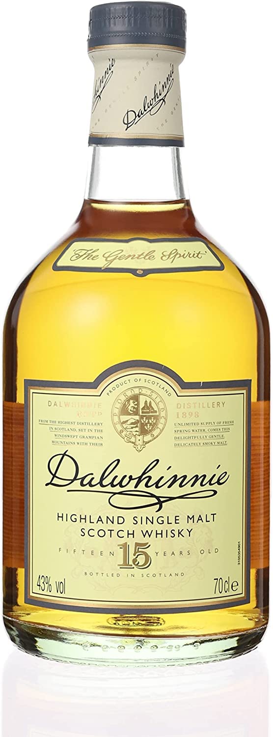 Dalwhinnie 15 Jahre, mit Geschenkverpackung, handgefertigt in den schottischen Highlands, aromatischer Single Malt Scotch Whisky, mit weichen Heidekraut- und Honignoten, 43% vol, 700 ml Einzelflasche 8