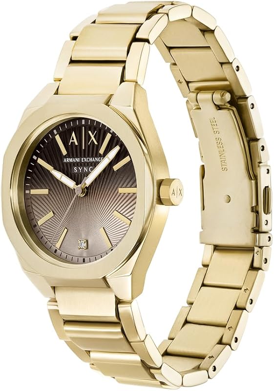 Relógio em Aço Inoxidável de 36mm Gold Tone para mulher, AX6031 — foto 3 de 6