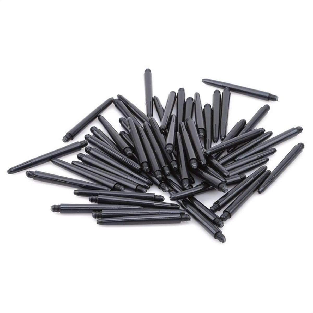 HRLORK Darts Stems 100 Packs Nylon Polycarbonate Darts Shafts Black Darts Shafts