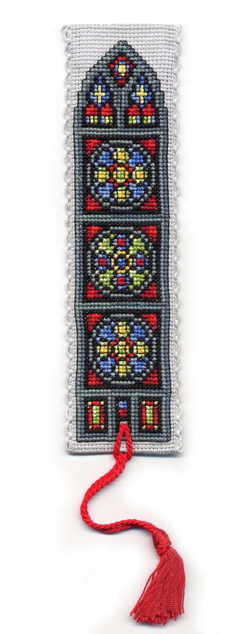 Stained Glass Window Bookmark - Cross Stitch Kit
