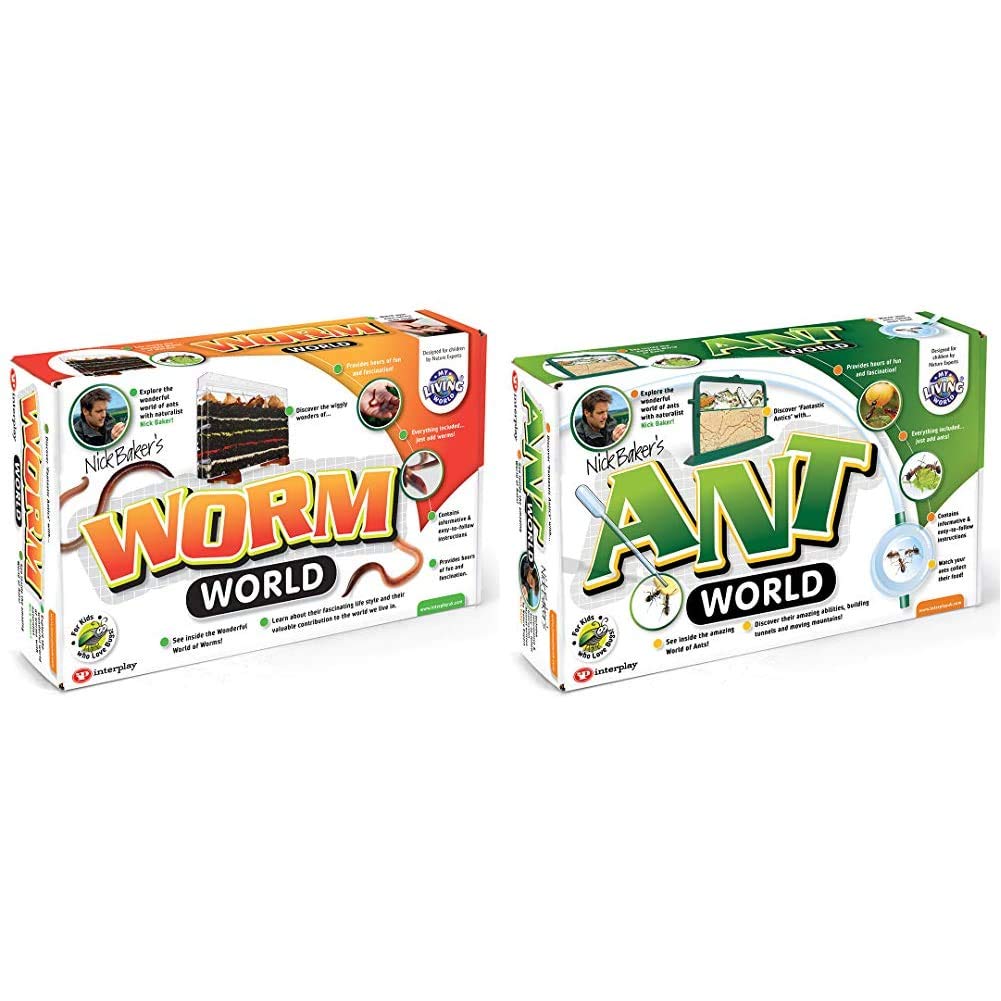 My Living World LW102 Interplay Worm World, Mixed & LW101 Interplay ANT World, Mixed