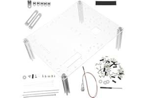 VALICLUD Open Air Case Transparent Motherboard Chassis DIY Bare Frame Micro ATX Rack Stand Stable Base for