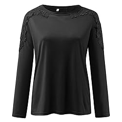 iPOGP Lace Crochet Shirts Flowy Oversized Tshirts