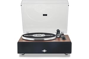 FANCYRABBIT Record Player with Speaker, Vinyl Record Turntable with Magnetic Cartridge for Home Decoration and Entertainment, Vinyl Record Player Suitable for Christmas or Birthday Gift (Rosewood)