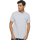 U.S. Polo Assn. Men's Classic Polo Shirt, Two-Button Closure Pique Polo Shirt, Summer Fashion Golf Shirt