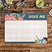Orange Circle Studio 2019 Decorative Desk Blotter Calendar, August 2018 - December 2019, Succulent Paradise
