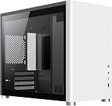 GameMax Spark Micro-ATX Gaming PC Case Dual Tempered Glass USB3 Type C White view 1