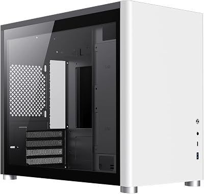 GameMax Spark Micro-ATX Gaming PC Case Dual Tempered Glass USB3 Type C White