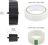 Rapesco 1540 500 Heavy Duty Tape Dispenser with 2 Rolls Black view 3