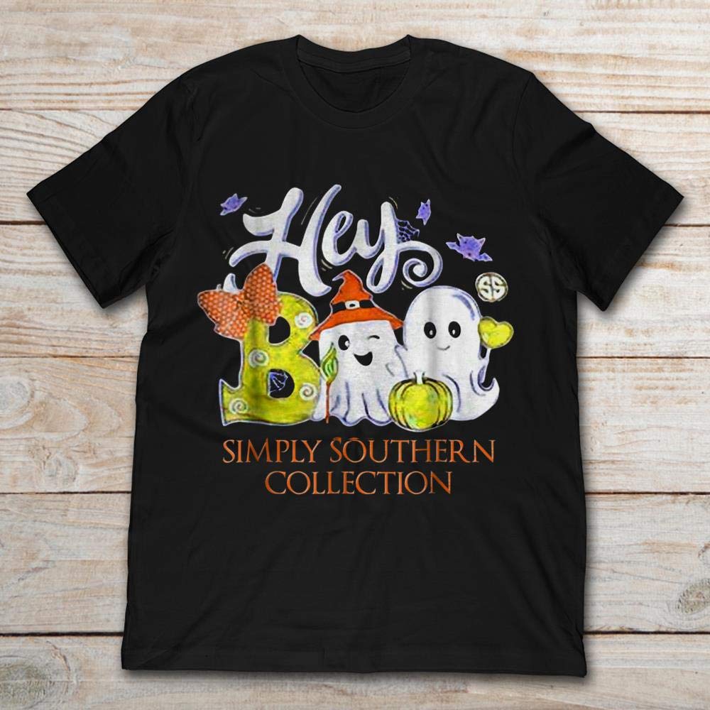 T Shirt Khan Simply Southern Collection Hey Boo Pumpkin Halloween T