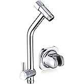 G-Promise 6.1 Inch Low-level Shower Diverter with Handheld Holder (Chrome) | All Metal Construction, 3 Spray Settings, 6.1 Inch Low Diverter, Dual Mount Shower Holder, Standard Thread Connection