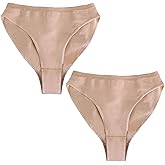 Daydance Girl's Women's Ballet Briefs Tan Cotton Seamless Dance Underwear for Gymnastics, Daily Life