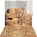 HUAYI 5x10ft Yellow Fall Photography Backdrops Farm Haystack Backdrop Barn Background Photo Booth Props KP-006