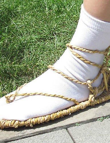 FW@ Bleach Straw Sandals Cosplay Shoes , male , 39