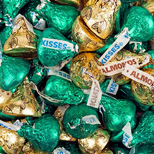 Buy Green & Gold Hershey's Kisses Candy (3 lb Bag) Milk Chocolate