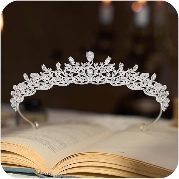 Tiara Sparkling Geometric Swag Crystal Bridal Tiara Crown Hair