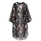 LIZHOUMIL Fashion Women Chiffon Bikini Cover Up Kimono Cardigan Coat Bathing Swimwear