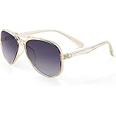 FONHCOO Kids Polarized Sunglasses for Girls Boys Aviator Toddler Sunglasses with Flexible Frame, UV400 Protection, Age 5-12