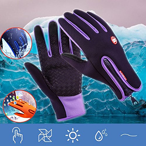Shuohu Winter Windproof Cycling Gloves, Outdoor Sports Biking Fishing Skiing Screen Touch Gloves - 4 sizes - Thumbnail 2