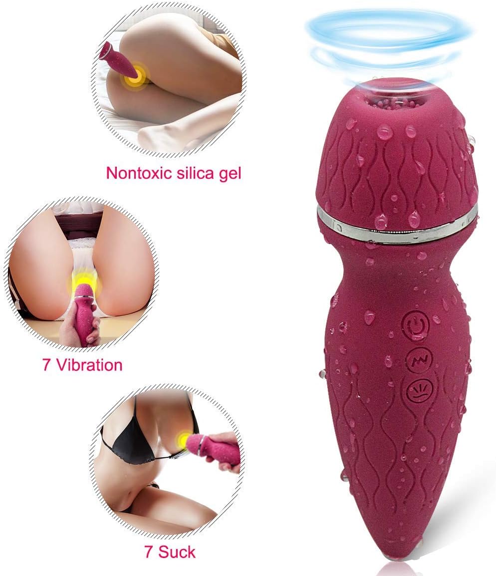 Perfect Size Oral Tongue Invisible Wearable Vibràntor Wànd for Women Stim-ulator 10-Frequency Vibration &sucktion Toy
