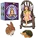 Wonky Hill Miniature Fairy Garden Starter Kit- Fairy Willow 3 Piece Accessory Garden Set