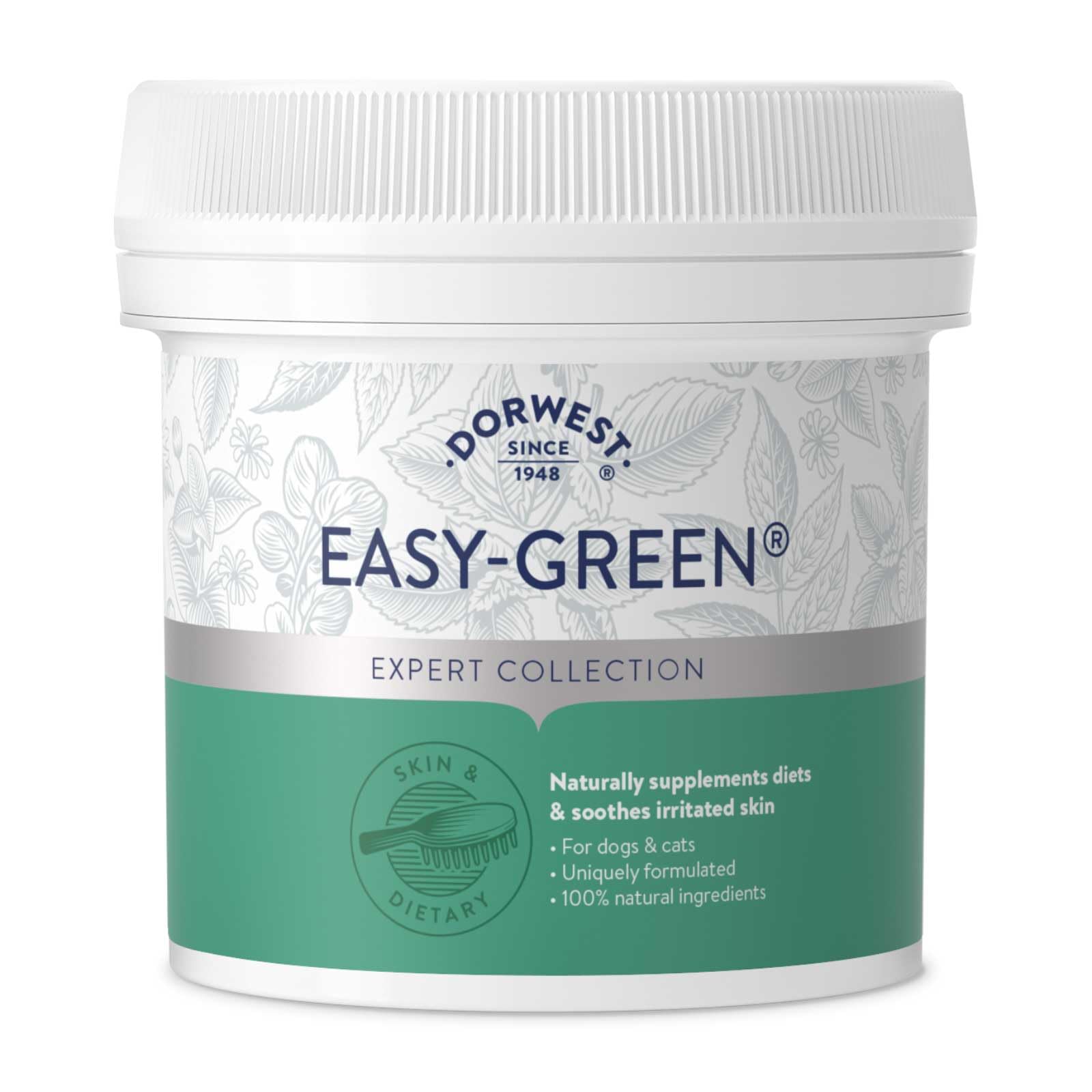 Dorwest Herbs Easy-Green Powder 250g, Super Green Raw Diet Supplement for Dogs -100% Natural Supplement