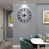 HAITANG Vintage Large Wall Clock 47cm Silent Non Ticking Battery Operated view 8