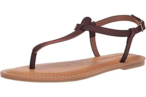 Amazon Essentials Women's Casual Thong Sandal with Ankle Strap