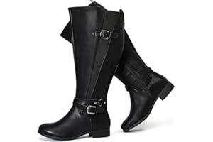 Luoika Women's Extra Wide Calf Knee High Boots, Wide Width Winter Tall Boots.